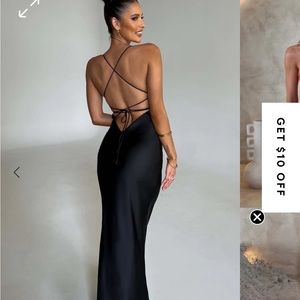 Black formal gown from BabyBoo fashion.